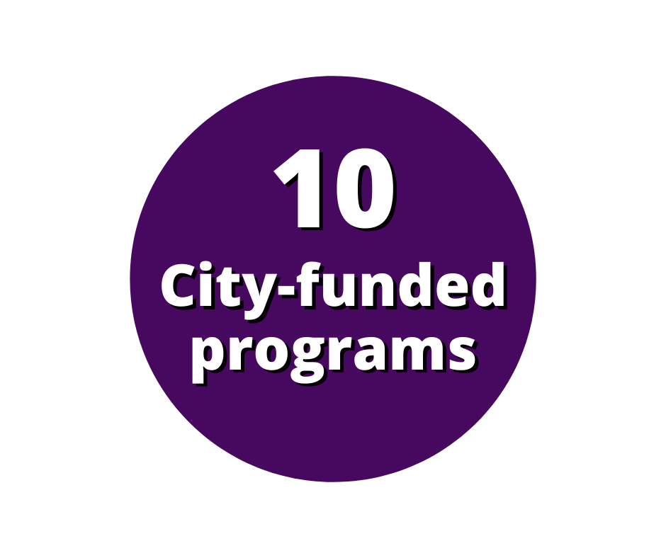 10 City-funded programs