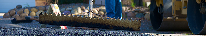 Raking Asphalt