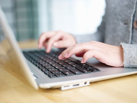 Typing on a computer